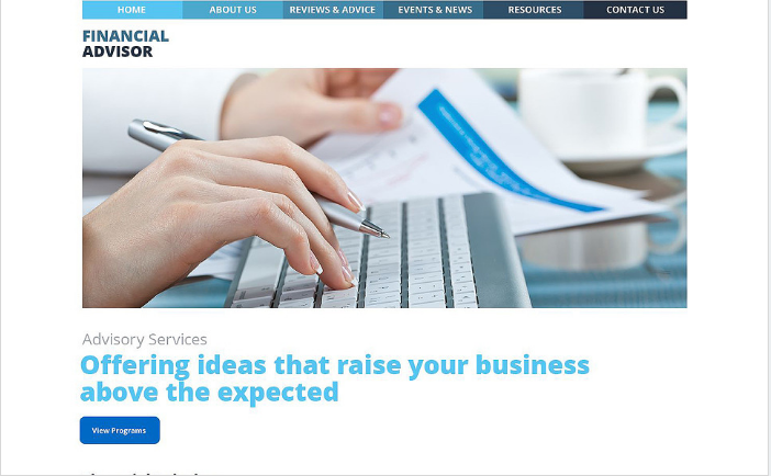 Tema WordPress pentru consilier financiar