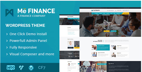 Me Finance - Tema WordPress pentru afaceri și finanțe