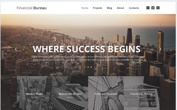 Tema WordPress adaptabilă pentru consilier financiar