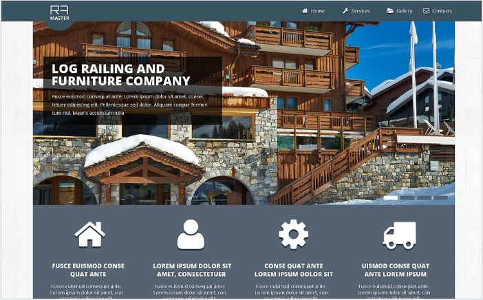 家具響應式網站模板