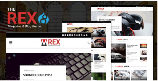Das REX - Drupal 8 Magazin- und Blog-Thema