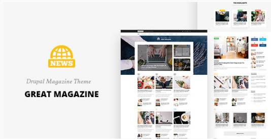 Tolles Magazin - Responsive Magazine News Drupal 8 Theme