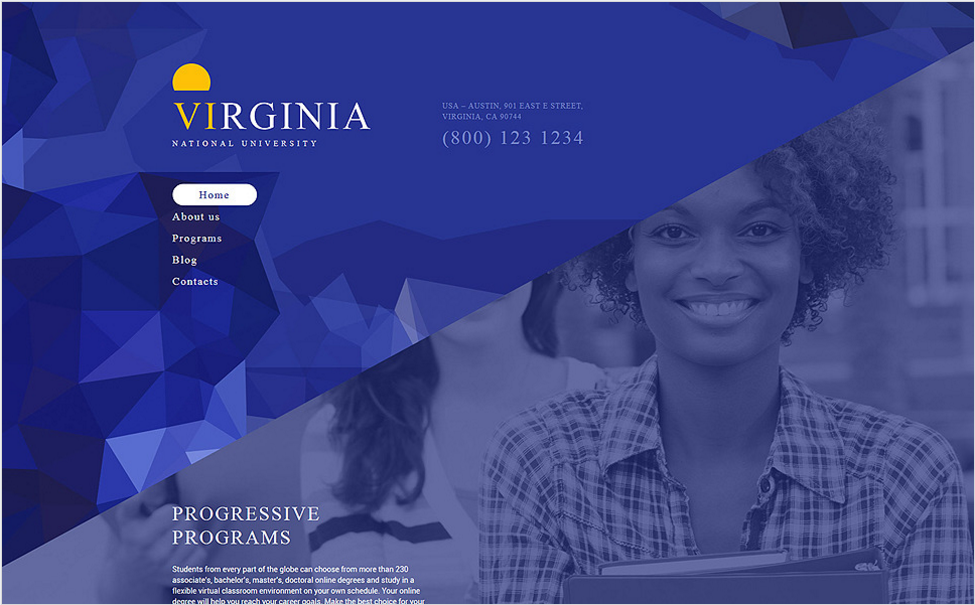 Drupal-шаблон национального университета