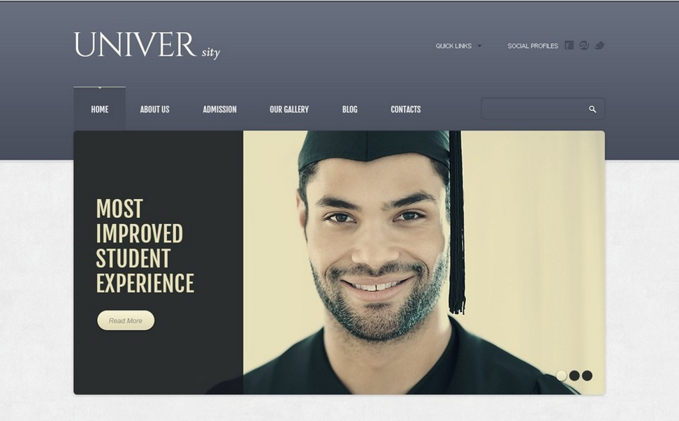 Шаблон Drupal современного университета