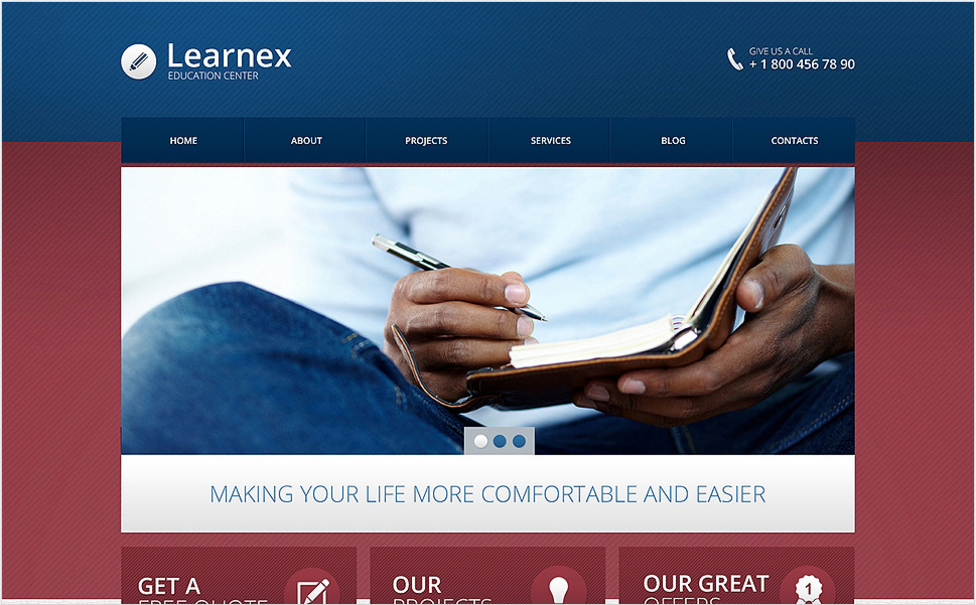 Отзывчивый Drupal-шаблон библиотеки