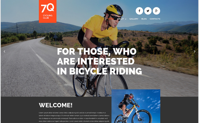 Șablon Joomla pentru ciclism