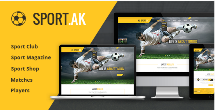 Sport.AK — Șablon Joomla pentru club de fotbal și sport