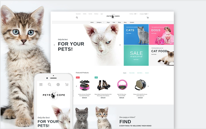 Шаблон PrestaShop Petrocope