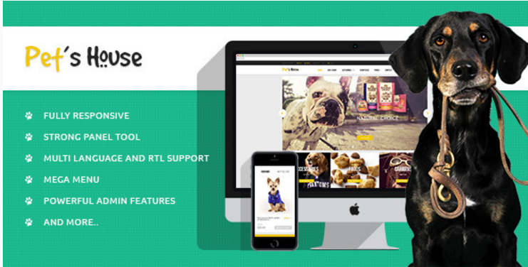Leo Pet's House Prestashop Тема