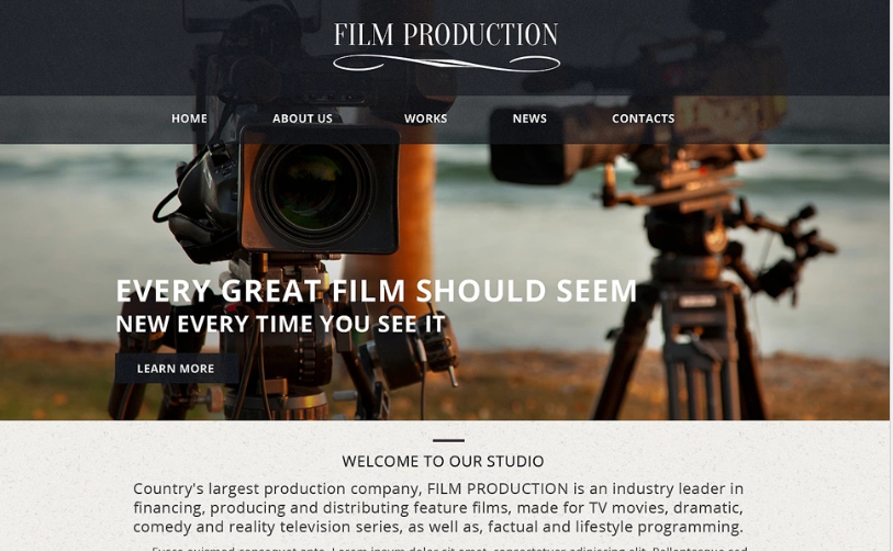 Адаптивный шаблон веб-сайта Video Lab