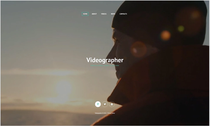 Шаблон веб-сайта профессиональных видеорешений