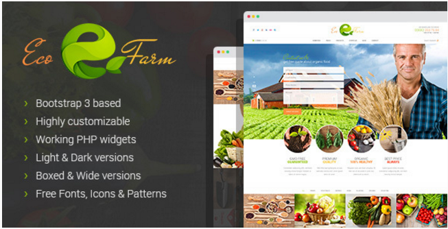 Eco Farm - Șablon HTML pentru alimente ecologice și fermă ecologică