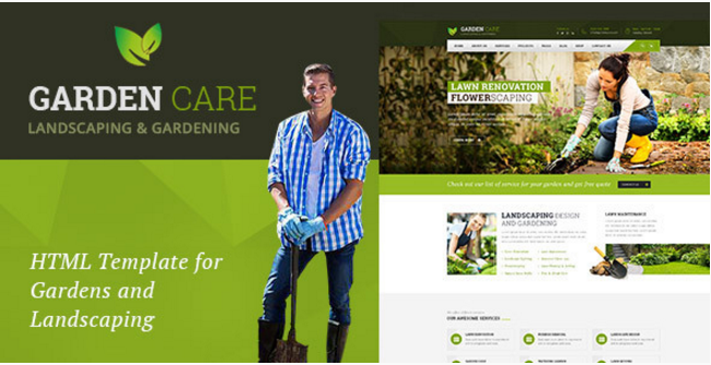 Garden Care - Șablon HTML pentru grădinărit și amenajare a teritoriului