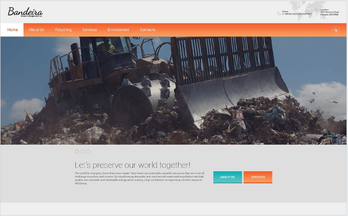 Бандейра Шаблон сайта