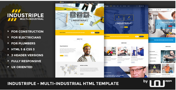 Industriple - Мультипромышленный шаблон