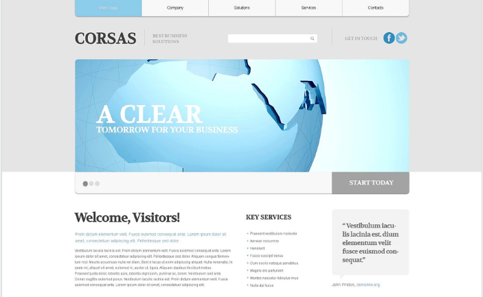 Danışmanlık Duyarlı Web Sitesi Şablonu