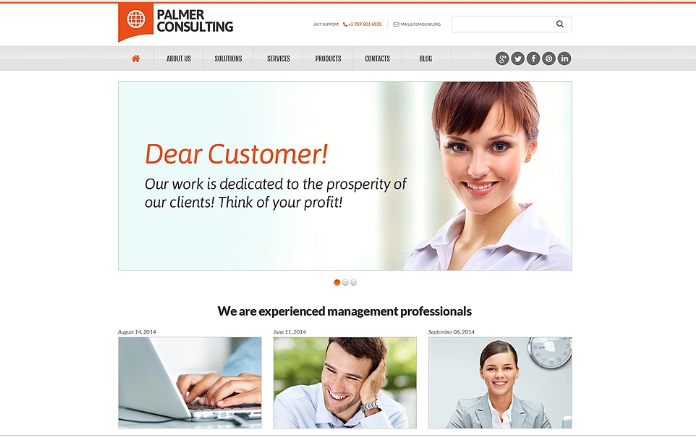 Danışmanlık Duyarlı Web Sitesi Şablonu