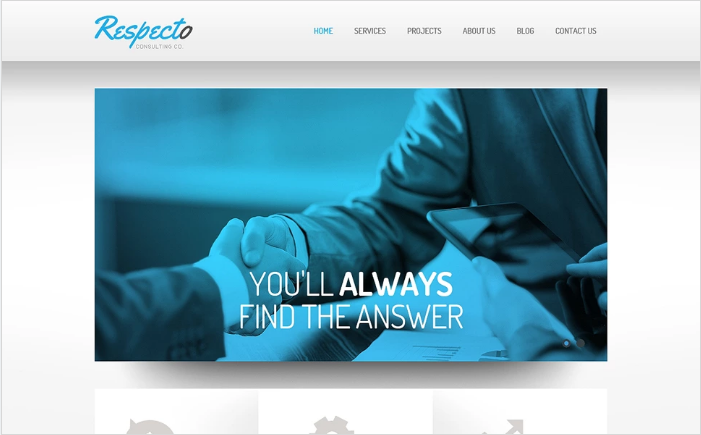 Danışmanlık Duyarlı Web Sitesi Şablonu