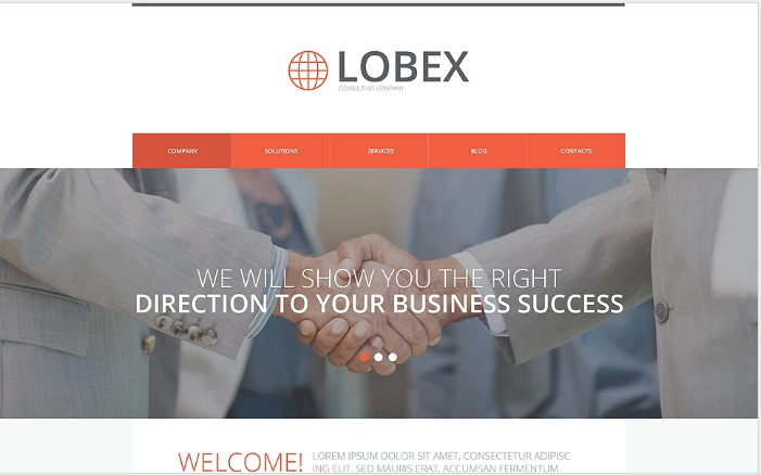 Danışmanlık Duyarlı Web Sitesi Şablonu