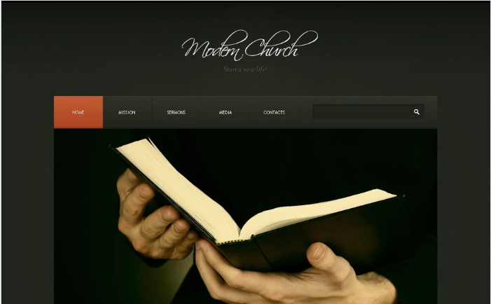 قالب موقع ديني