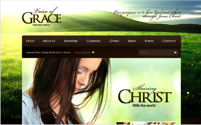 قالب موقع ديني