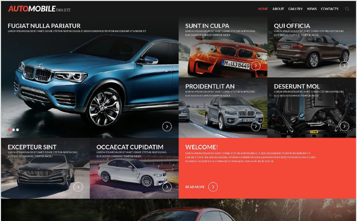 Лучшие HTML-шаблоны автомобильных сайтов