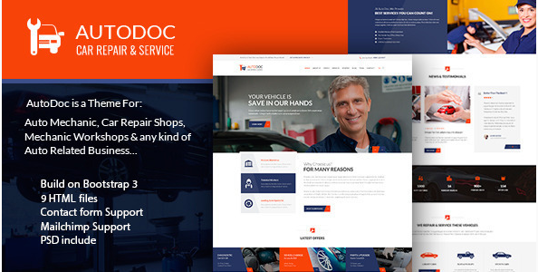 AutoDoc - HTML Авторемонтная мастерская