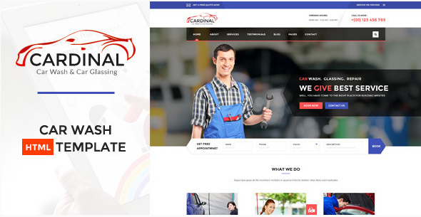 Car dinal - Автомойка и мастерская HTML-шаблон