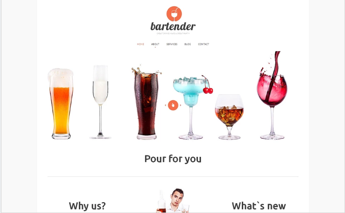 Responsive Website-Vorlage für Nachtclubs