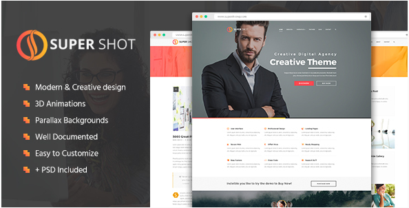 SuperShot - Template HTML Kreatif