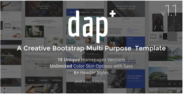 Dap - Template HTML Serbaguna yang Kreatif