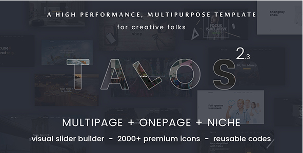 Talos - Template HTML Serbaguna yang Kreatif