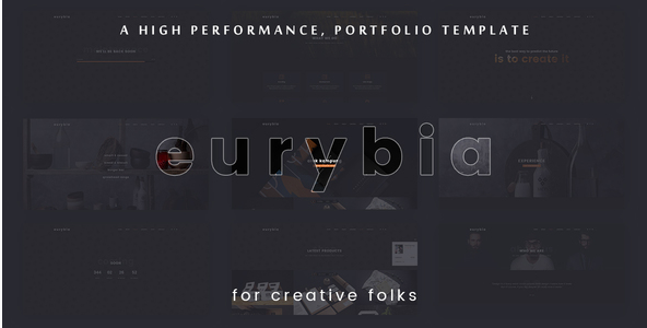 Eurybia - Template HTML Portofolio Kreatif