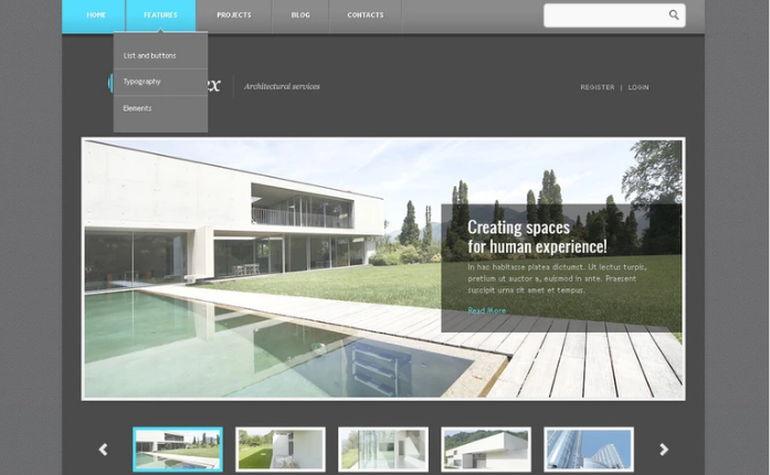 建筑公司PSD模板