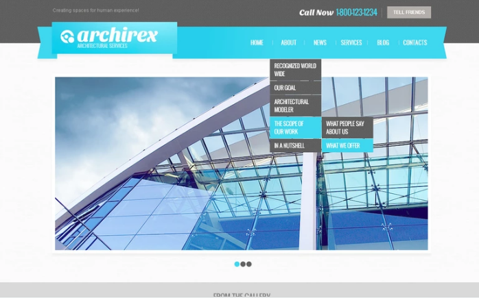 建筑公司PSD模板