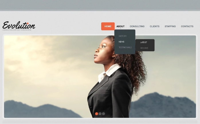 قالب موقع استجابة بوابة الوظائف