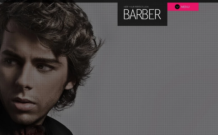 美发沙龙 PSD 模板