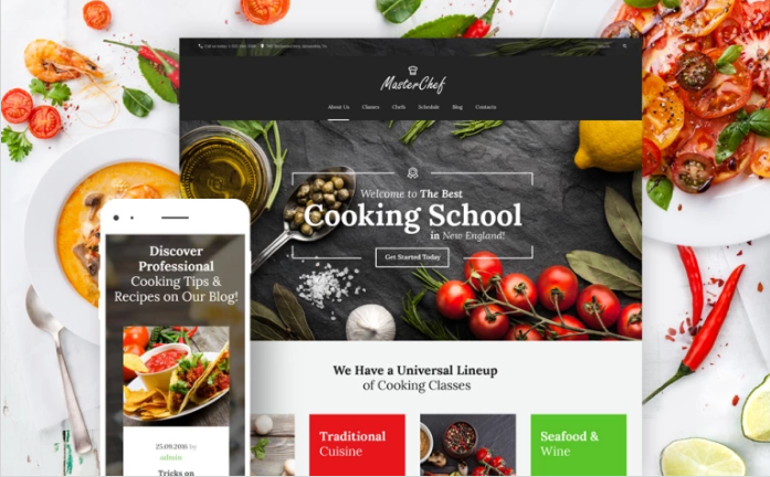 Master Chef - Temas de WordPress para diarios