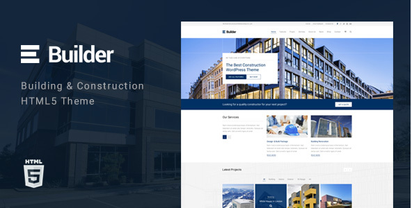 Builder - Plantilla HTML de construcción y construcción