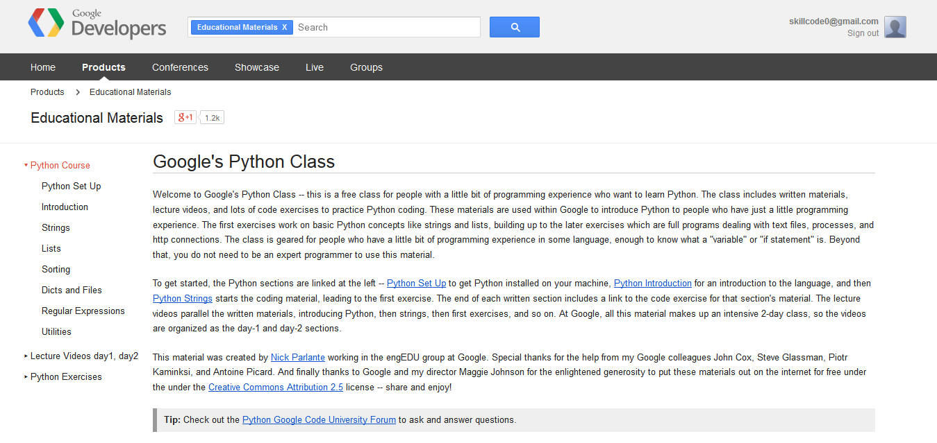 Googles-Python-Class: mejores recursos para aprender el lenguaje de programación Python