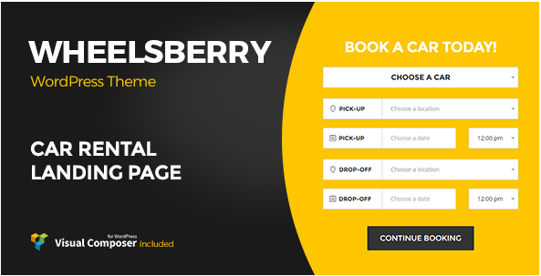 Wheelsberry – Tema de WordPress para alquiler de coches