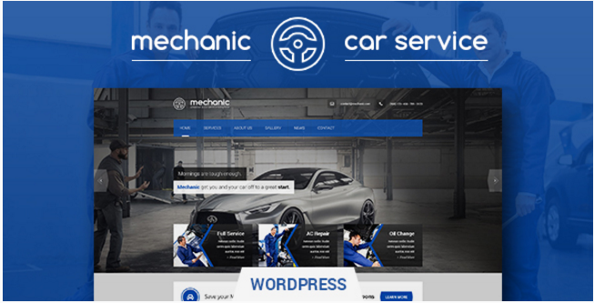 Mechanic - Tema de WordPress para taller y servicio de automóviles
