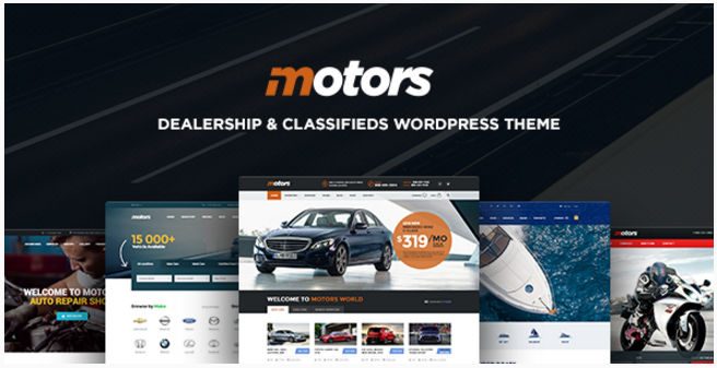 Motors - Tema de WordPress para automóviles, automóviles, vehículos, concesionarios de barcos y anuncios clasificados