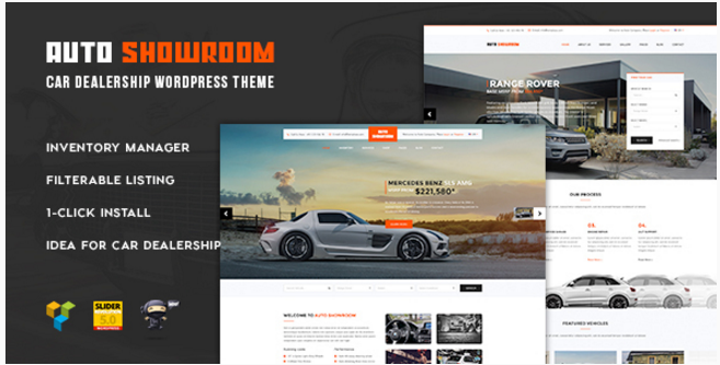 Auto Showroom - Tema de WordPress para concesionarios de automóviles