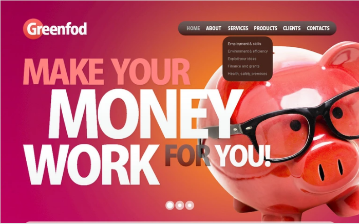 Template Desain PSD Keuangan Terbaik