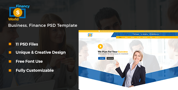 Dunia Keuangan | Templat PSD Keuangan