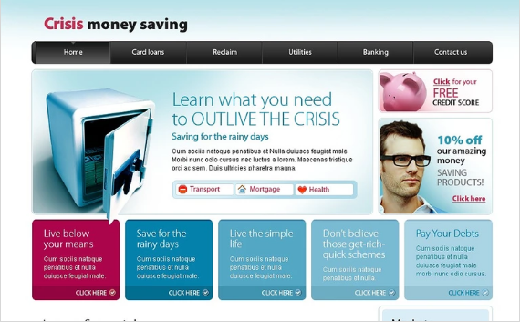 Template Desain PSD Keuangan