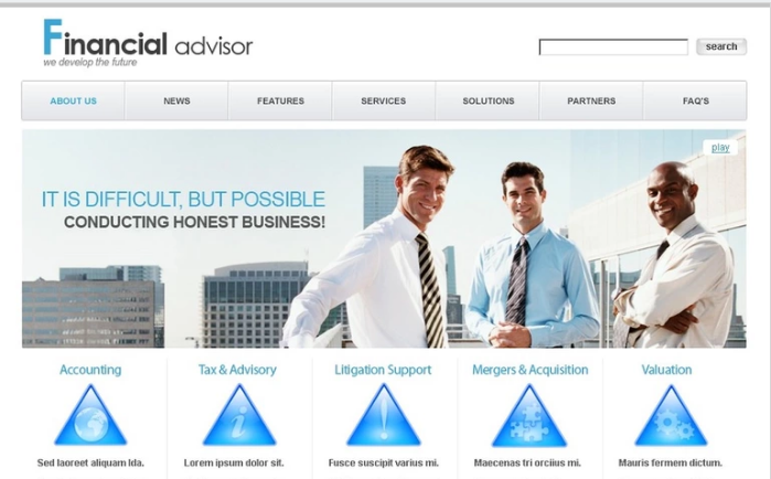 Template Desain PSD Keuangan