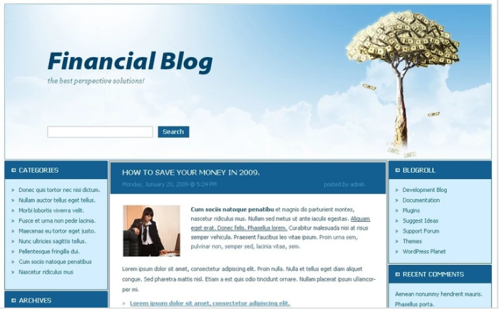 Template Desain PSD Keuangan