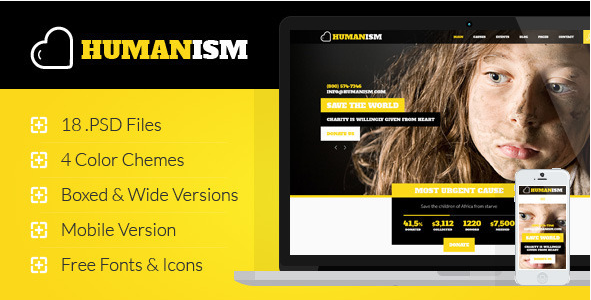 Humanisme - Amal, Tema PSD Nirlaba